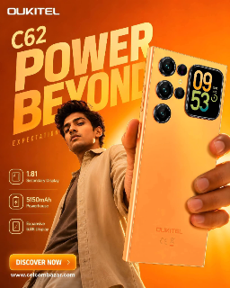 Oukitel C62 Pro بشاشة 6.88 بوصة وبطارية 5150mAh - جديد بحلب