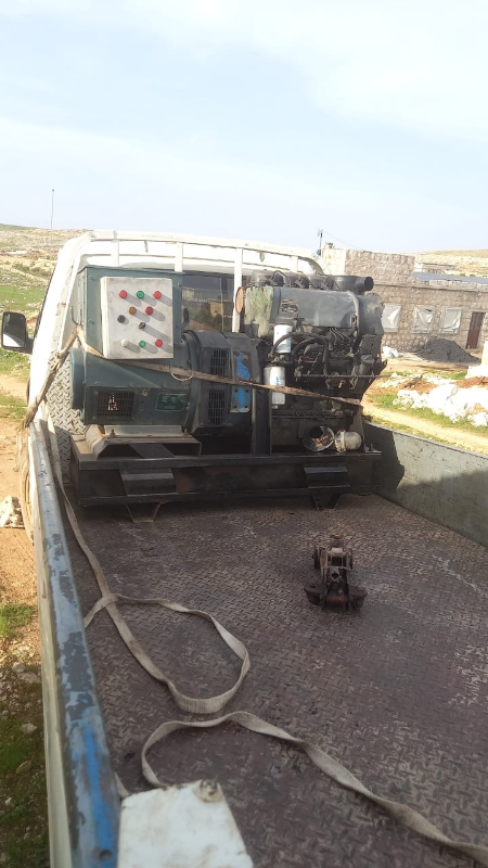 مولدة 30KVA مني فاز ( خطين) على محرك دوتس الماني 3 سلندر
