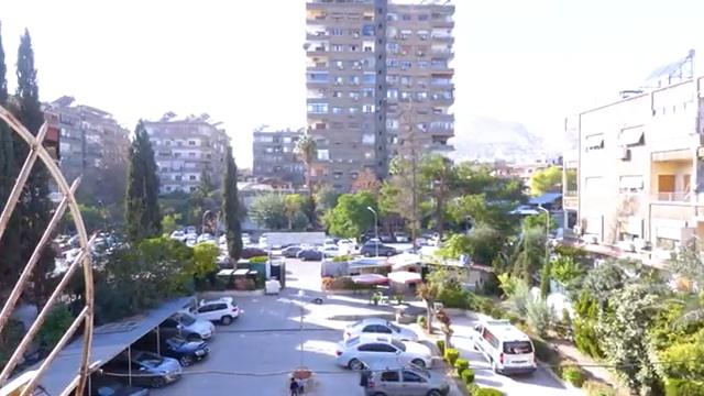 للبيع شقا بدمشق المزرعة ط٢ اكساء جيد جدآ موقع مخدم بناء حديث