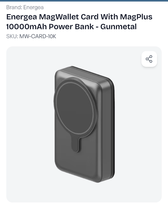 Energea MagWallet 10000mAh: باور بانك مع محفظة بطاقات