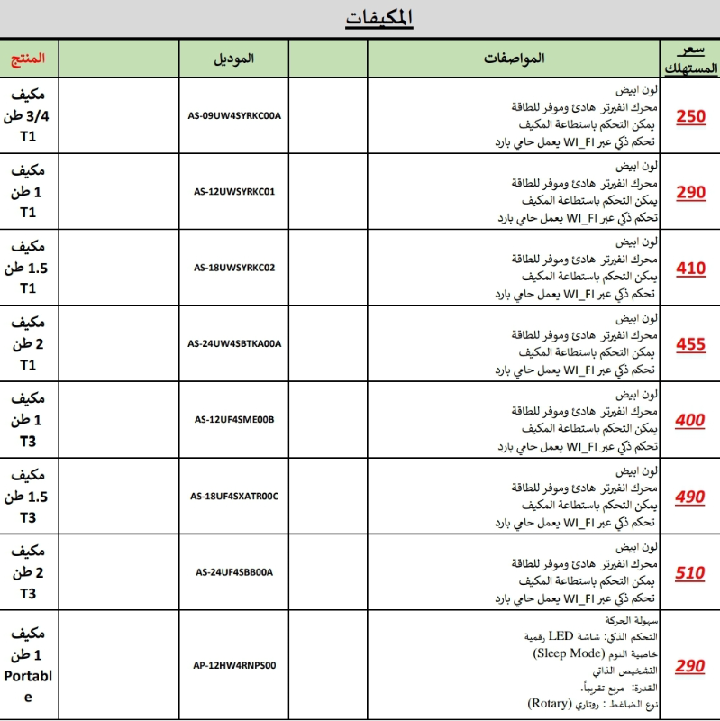 نحنا مامنبيع حكي نحنا منبيع مواصفات متوفر مكيفات جميع القياسات
