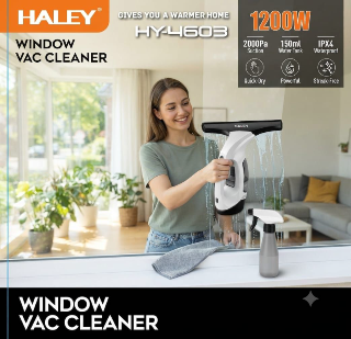 منظف نوافذ لاسلكي Haley HY-4603 - نظافة مثالية بلمسة واحدة
