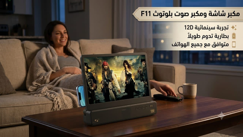 مكبر شاشة وصوت F11 - تجربة سينمائية متنقلة في دمشق
