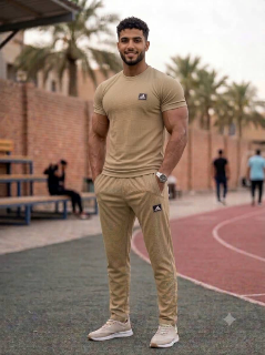 بجامة رجالي قماش بسكوتة مكفول