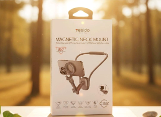 منصة تثبيت مغناطيسية حول الرقبة Magnetic Neck Mount من شركة Yesido.