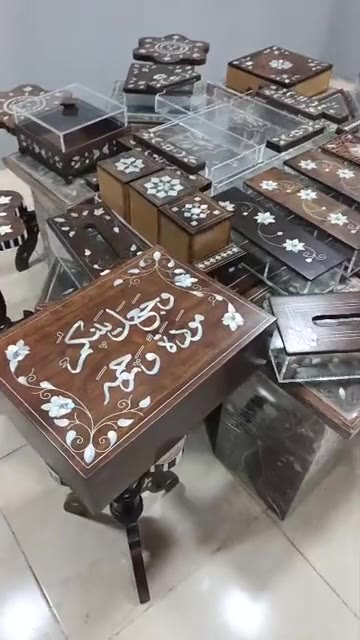 Arabisk matar مختصون بتنفيذ الأثاث الشرقي الفاخر بتطعيم الصدف الطبيعي