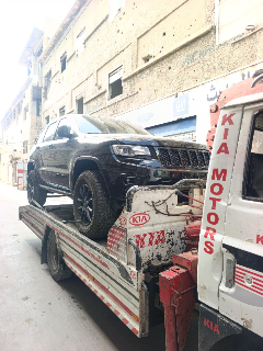 خدمة سطحة ورافعة في استراد حمص دمشق  - 0984974380