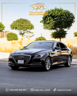تأجير جينيسيس G80 الأسود الملكي في دمشق