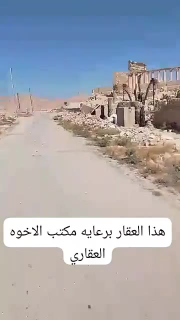 مزرعه البستان أرض فارغه للبيع  في تدمر الأثرية بمساحة 1500م²