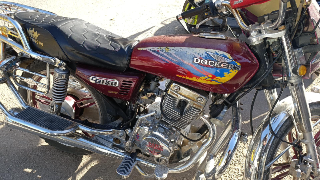 دراجة نارية مستعملة 150CC خمري 2023 في أبو رمانة دمشق