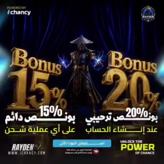 رابط الانضمام الى البوت رايدن تلغرام https://t.me/ichancy_rayden_bot?