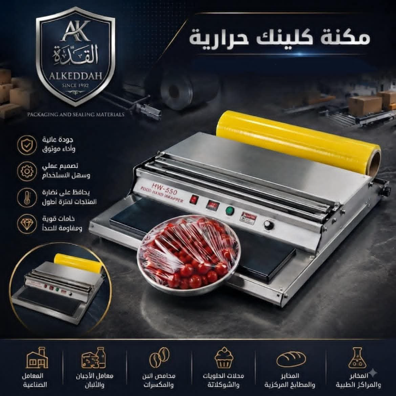 يتوفر لدينا مكنة كلينك حراري