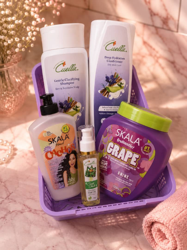 مجموعة الترطيب العميق للشعر الجاف 💜🍇