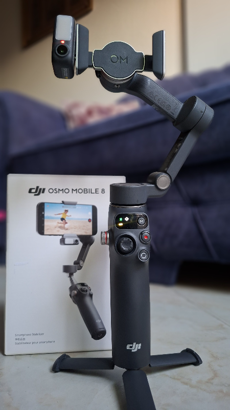 جمبل موبايل dji osmo mobile 8 جديد استعمال3 مرات فقط