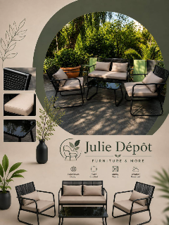 طقم الجلوس الخارجي من  Julie Depot