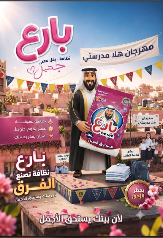 مسحوق غسيل باحجام مختلفه