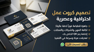 نصمم كروت عمل ودعوات مناسبات بشكل احترافي
