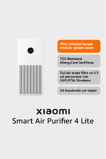 جهاز تنقية الهواء الذكي Xiaomi  Air Purifier 4 Lite باللون الأبيض