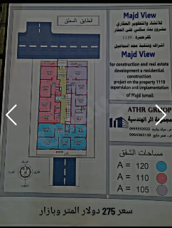 شقق سكنية للبيع في حريتان - مشروع قيد الإنشاء 105م² طابق معلق أول H1