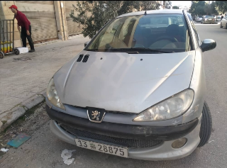 بيجو 206 مستعملة 2005 للبيع في حماة - 200 ألف كم فقط