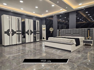 غرفة نوم تركية جديدة 10 قطع تصميم راقي بسعر مغري