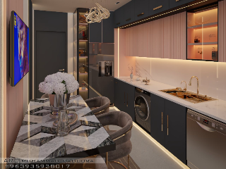 مهندس معماري وديكور داخلي، متخصص بتصميم المطابخ بشكل عصري، عملي وجذاب،