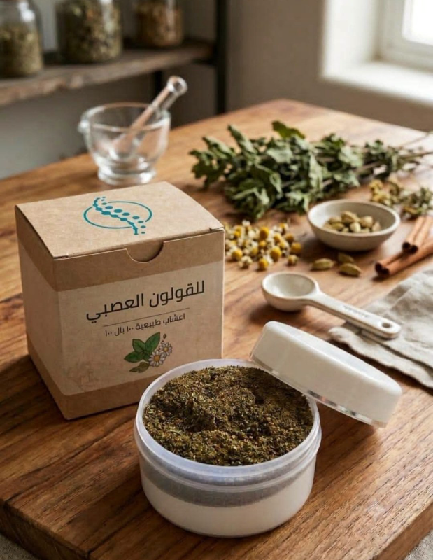 خلطة عشبية طبيعية للقولون العصبي - 100% فعالة