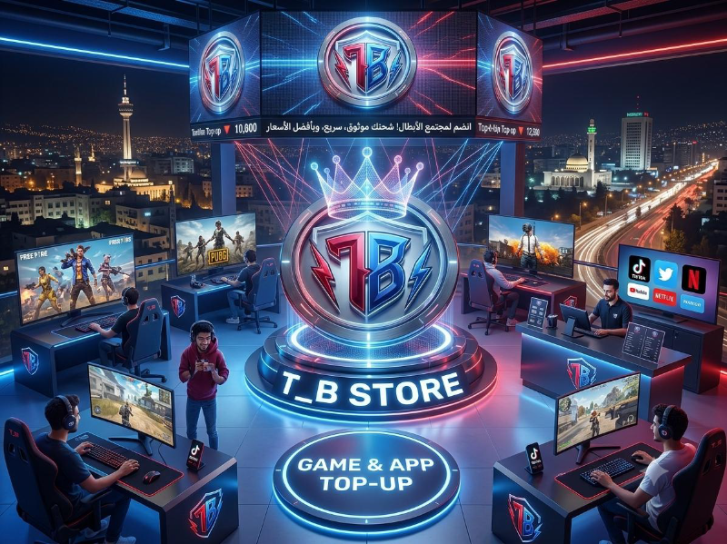 شحن العاب وتطبيقات بأرخص الاسعار   بسوريا من متجر T_B STORE