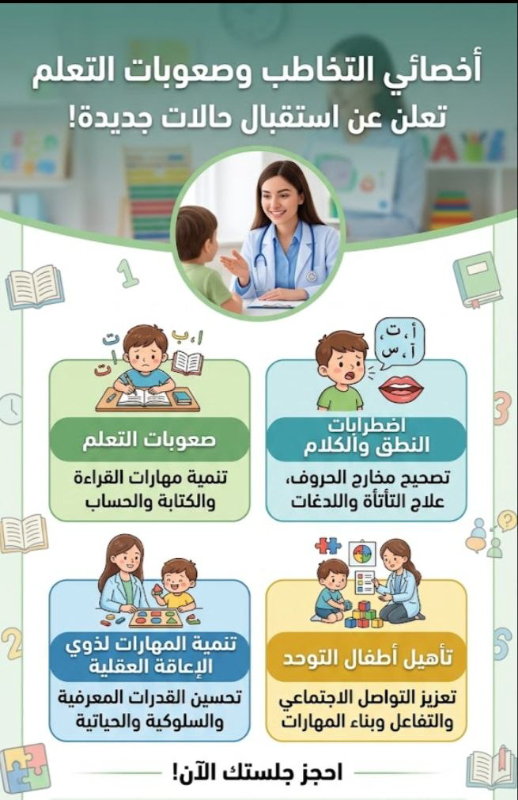 جلسات اضطرابات النطق والتخاطب